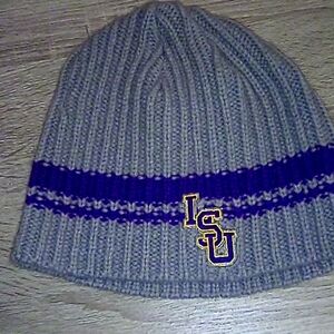 LSU knit beanie hat